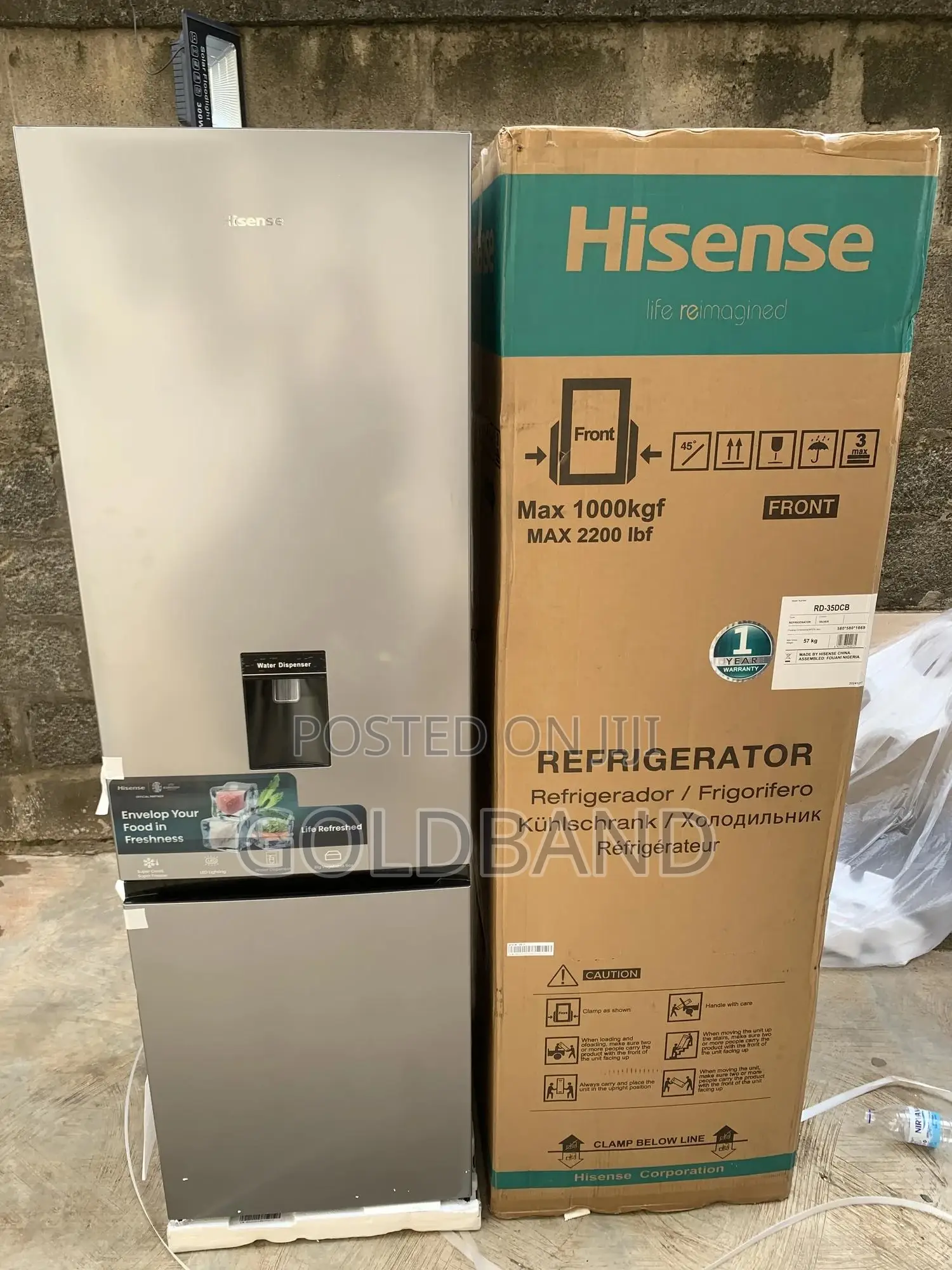 Modern Cooling Hisense 264l Double Door Refrigerator