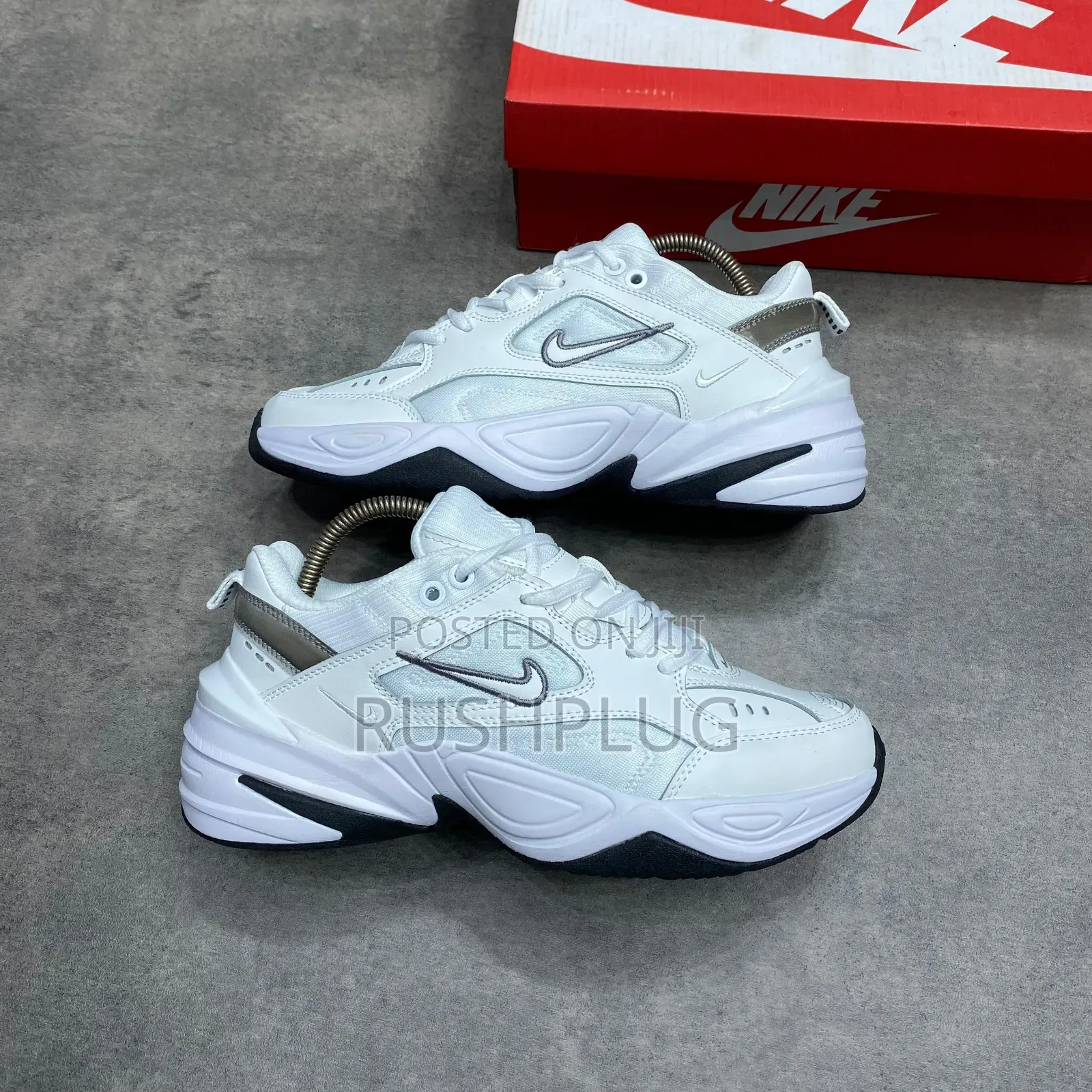 *Nike M2k Tekno White Cool Grey Black Sneakers*👟🤍
*