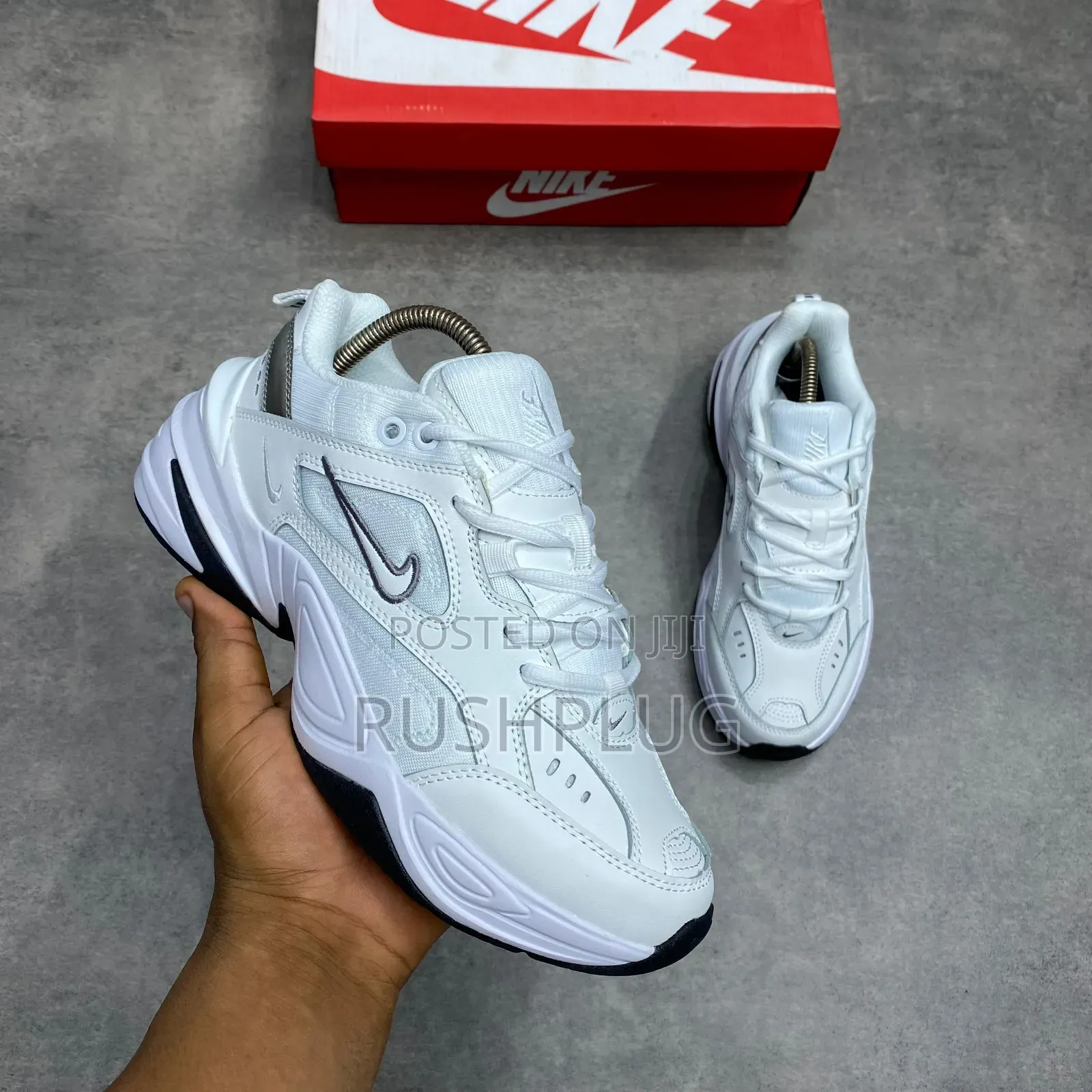 *Nike M2k Tekno White Cool Grey Black Sneakers*👟🤍
*