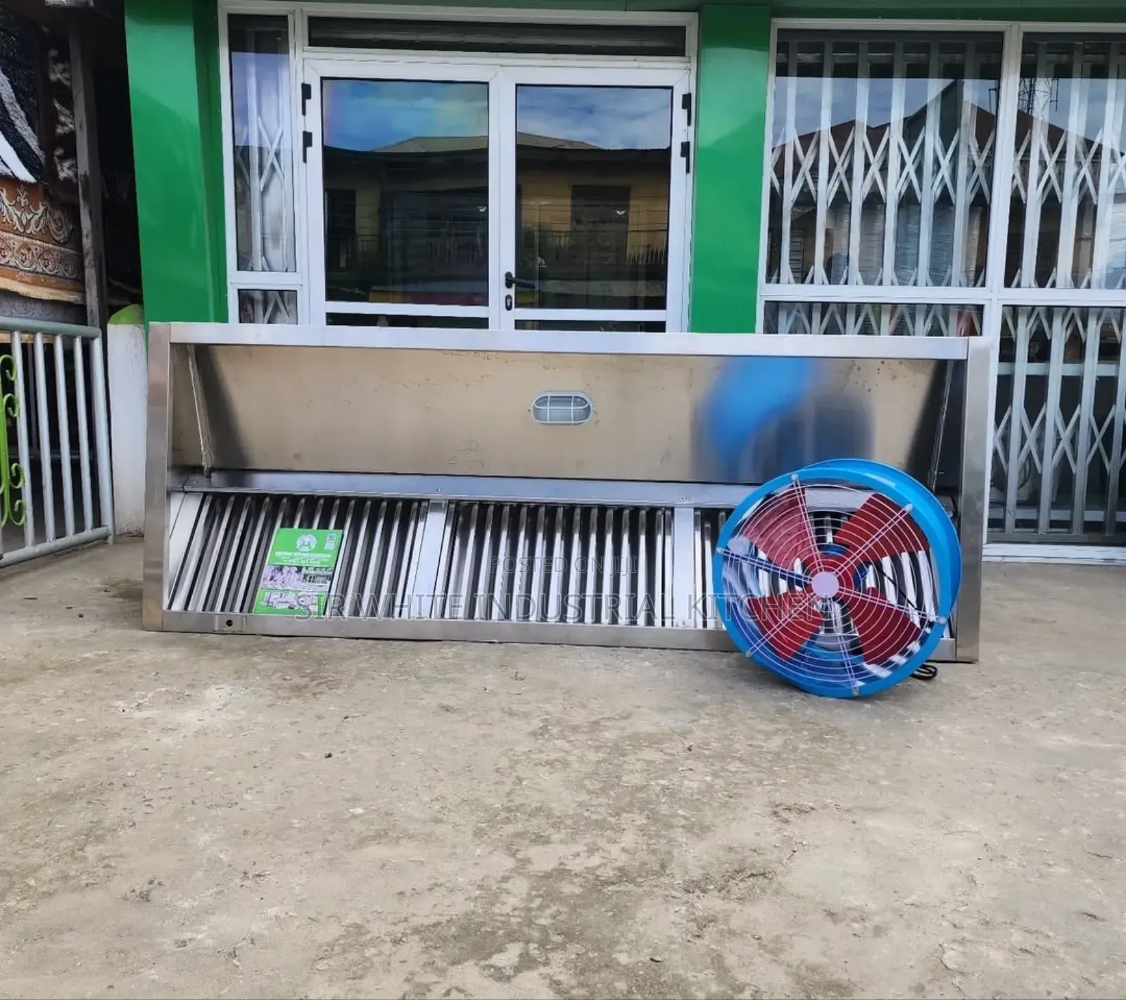 High Quality 8ft Industrial Kitchen Hood With Fan