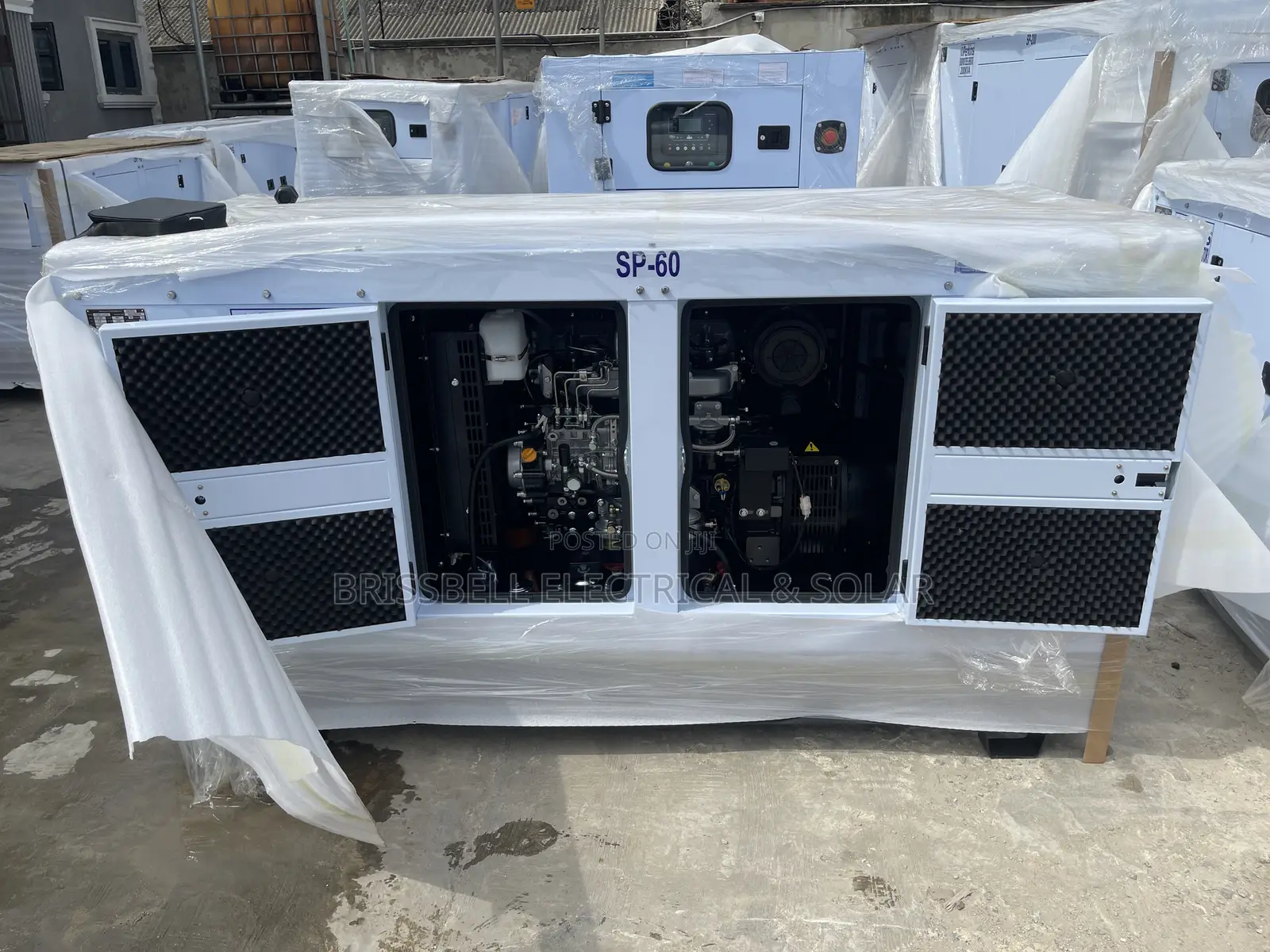 Original England Perkins Soundproof Diesel Generator 60kva