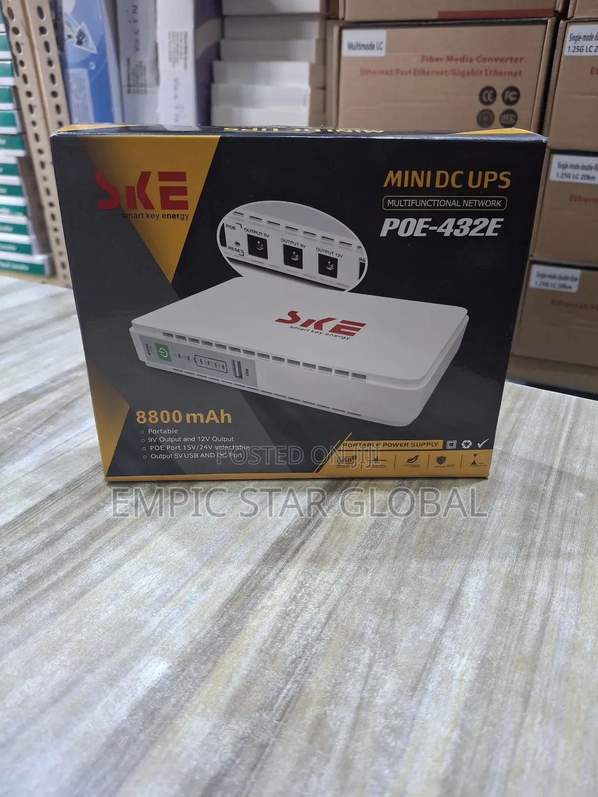 Ske Power Bank Mini Dc Ups Poe-432e