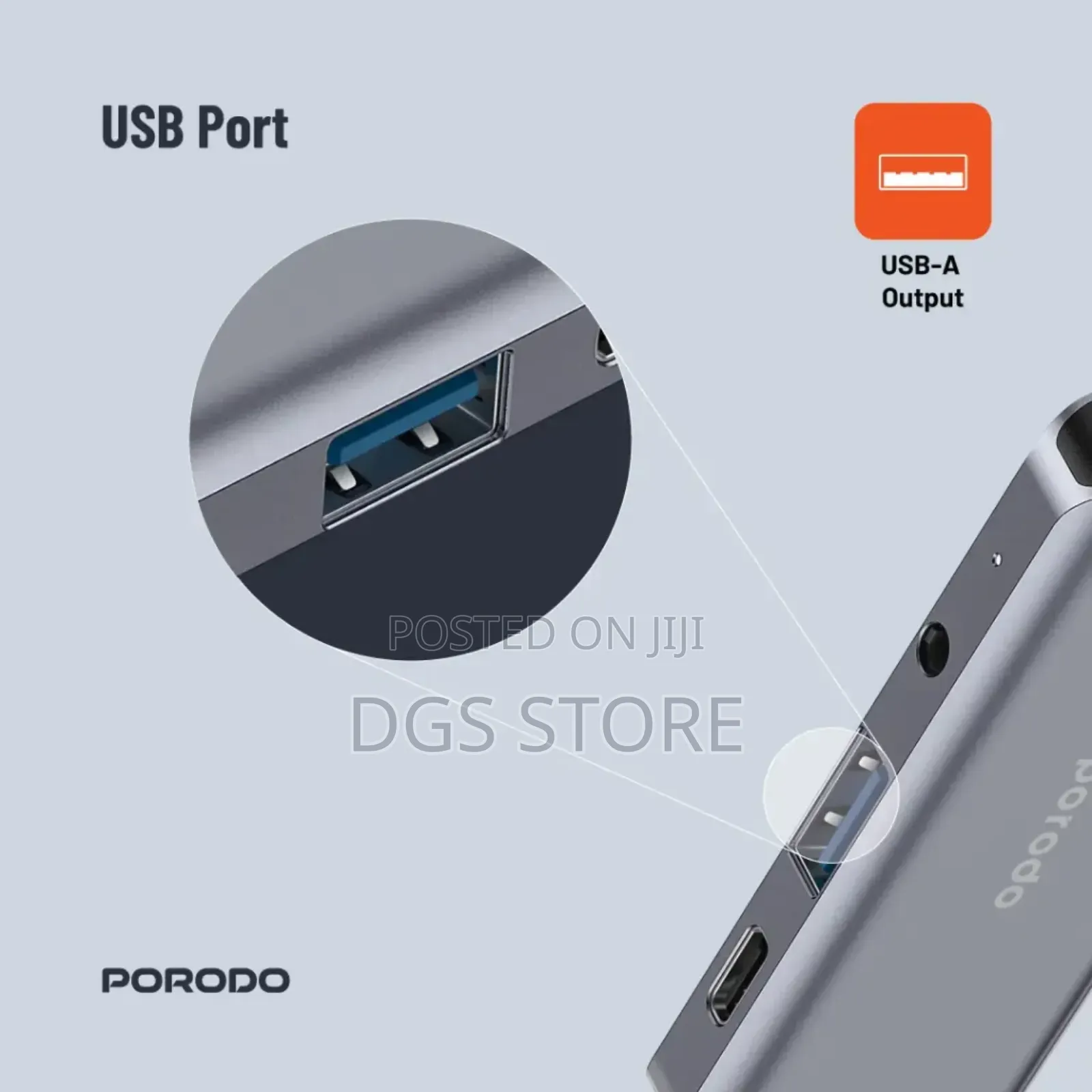 Porodo 4in1 Hdmi Usb C Hub