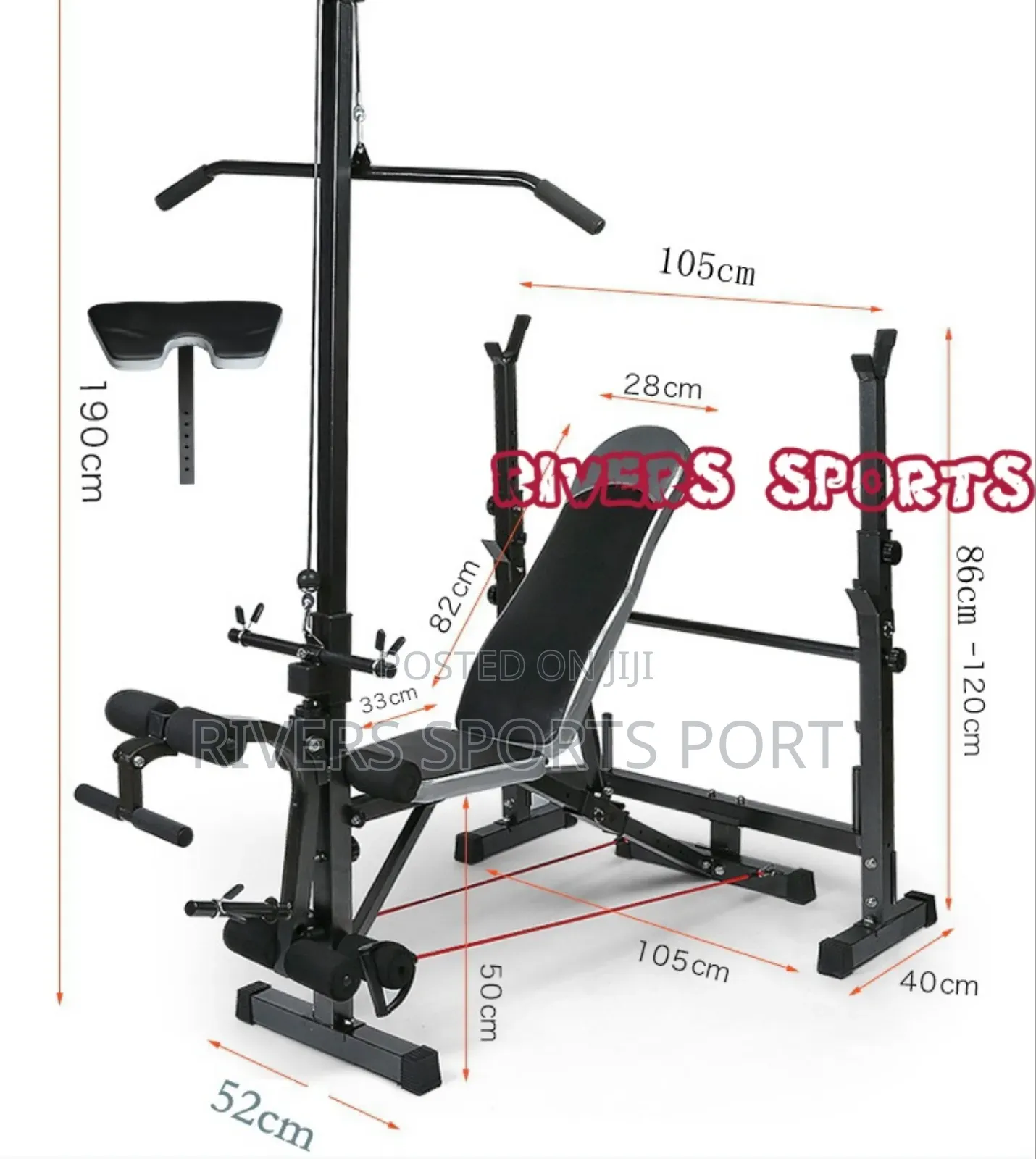 Heavy-D Commercial Weight Bench Multi-Functional Bench Press