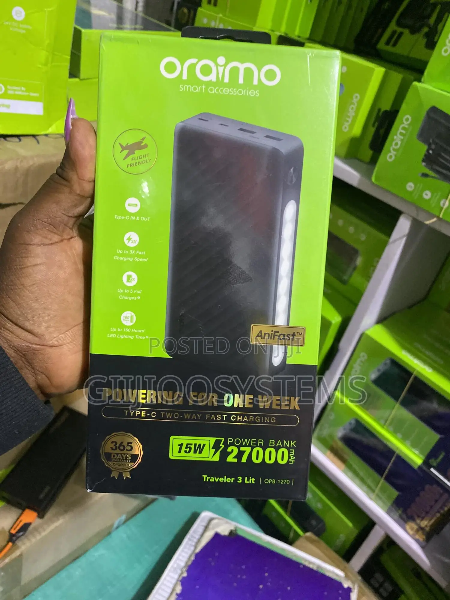 Oraimo Traveler 3 Lit 27000mah 15w Power Bank