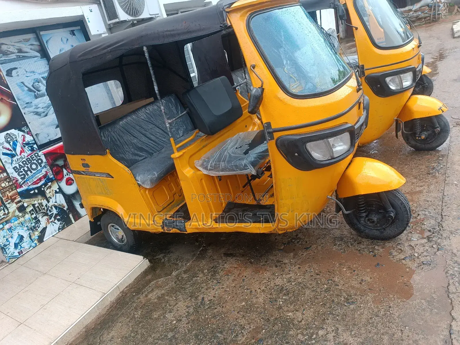 TVS King Deluxe Plus iTouch Start 2023 Yellow