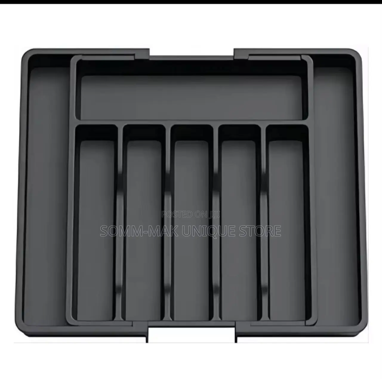 Adjustable Cutlery Rack, Retractable Plastic Drawer Storage