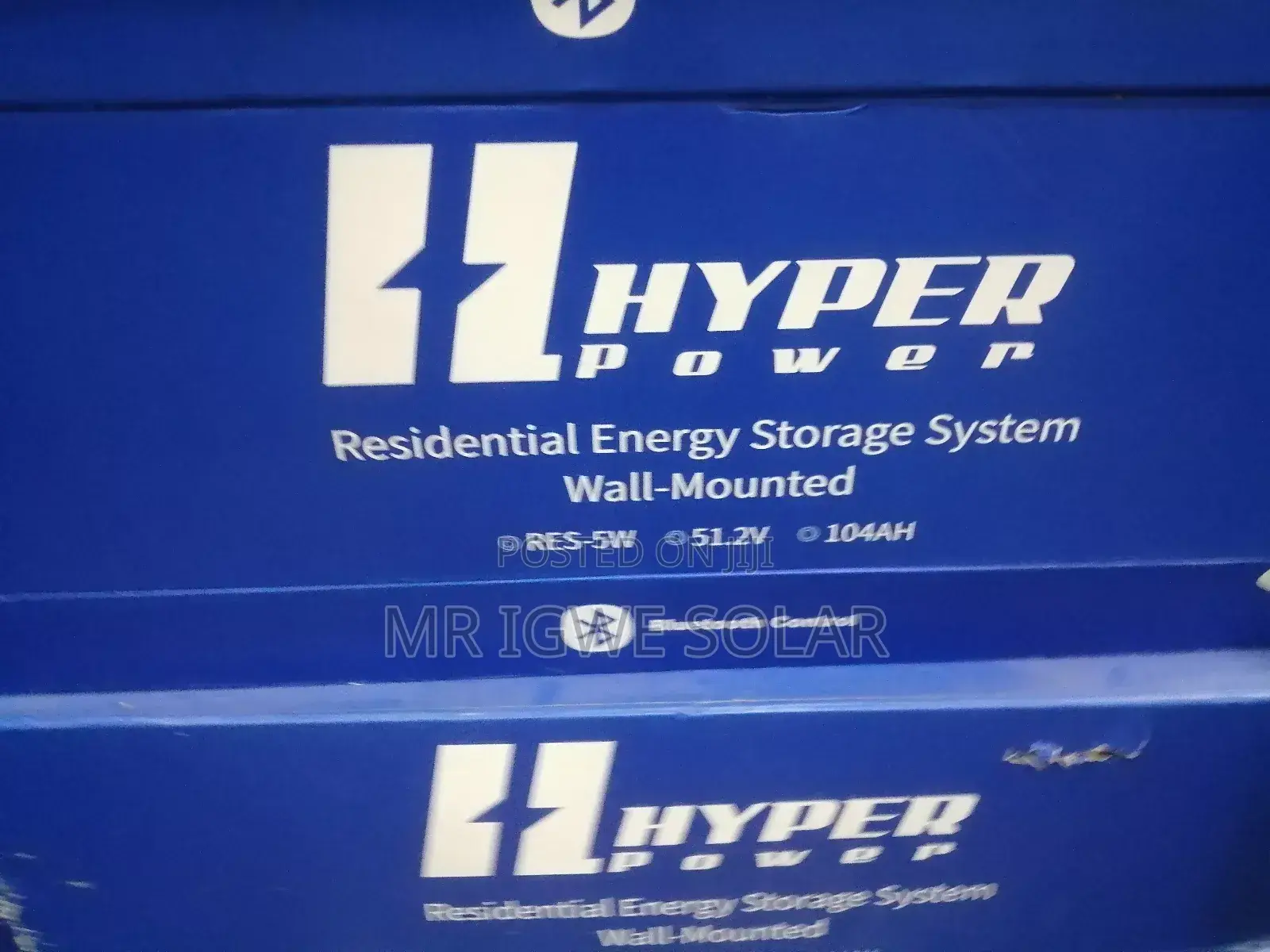 Hyper Power 5.23kwh 51.2v Lithium Iron Battery