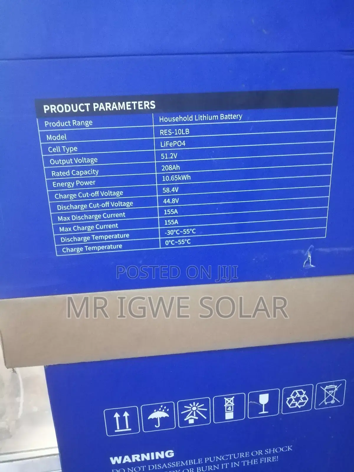 Hyper Power 10kwh Lithium Iron Battery 51.2v