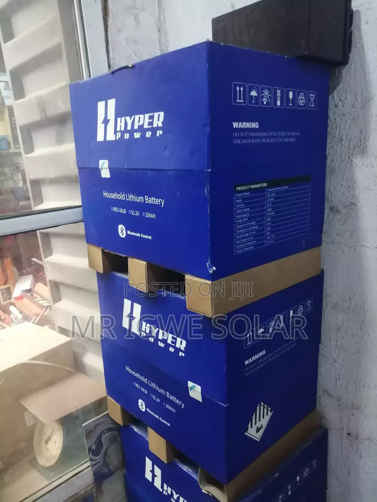 Hyper Power 10kwh Lithium Iron Battery 51.2v