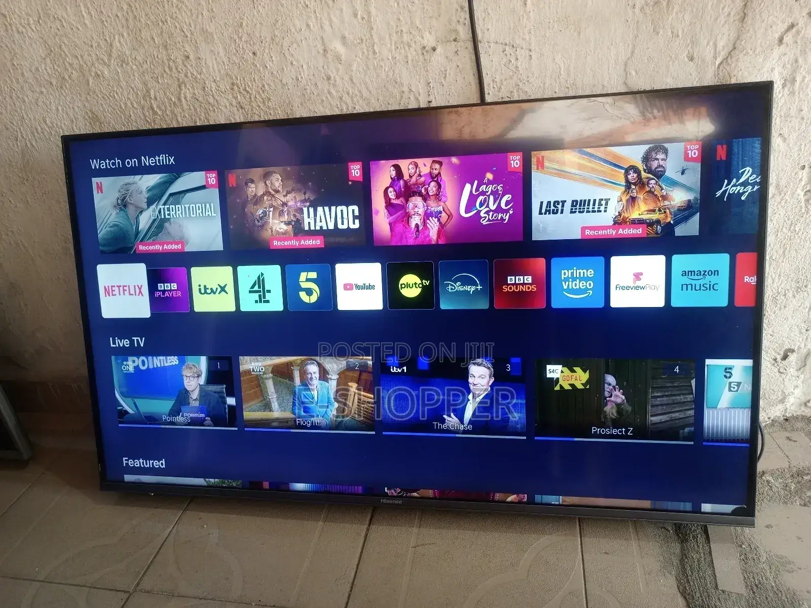 Hisense 43 Inches Smart Uhd Tv – Hdr, Wifi, Clean Uk Used