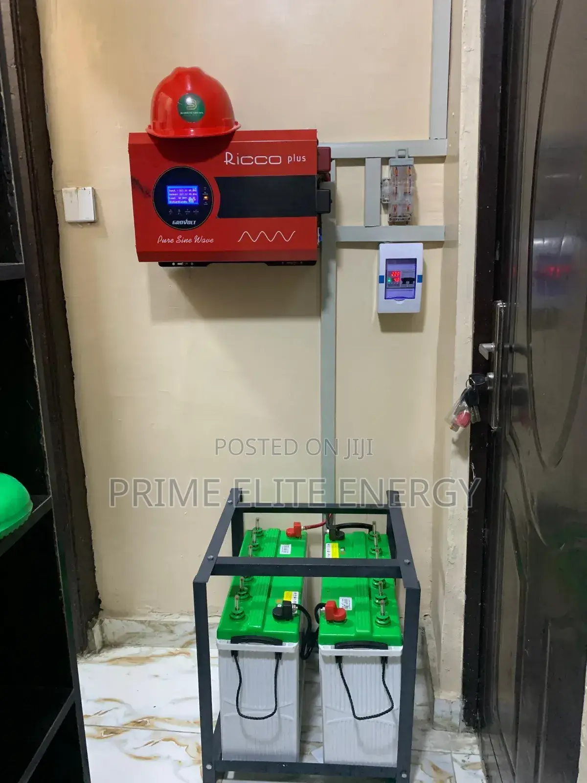 3.5kva Grovolt Inverter Setup With 440ah Backup