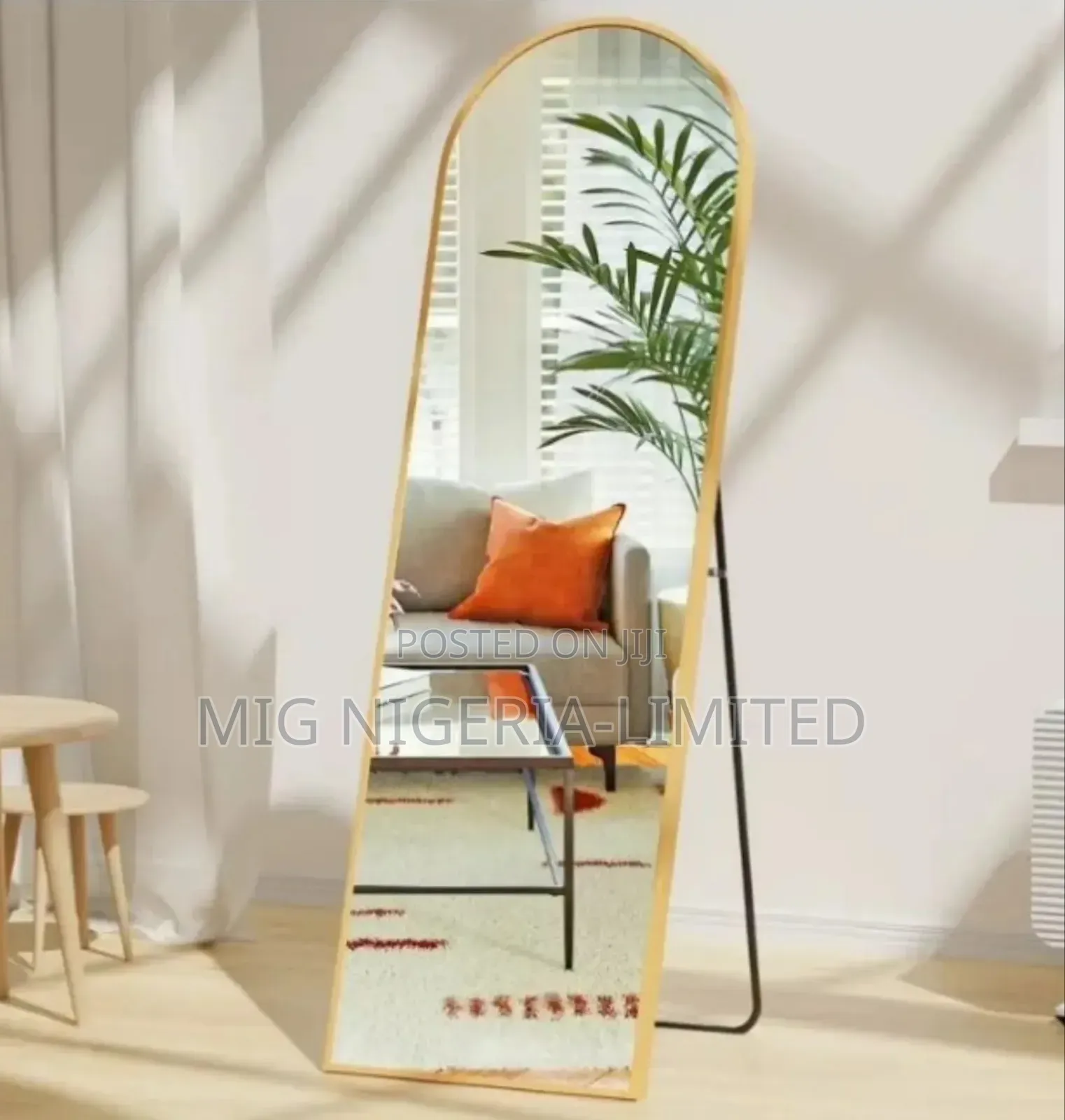 Free Standing Back Stand Floor Wall Living Room Length Mirror Black