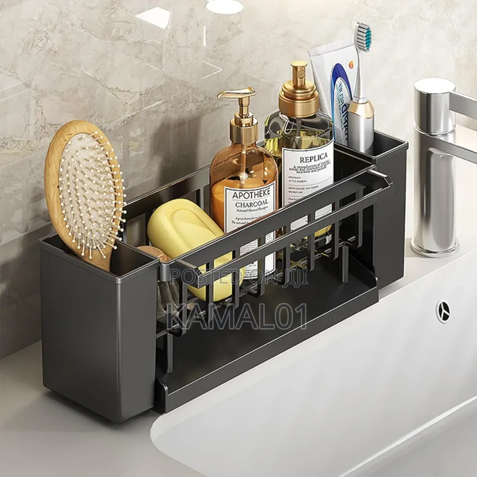 Utensil Holder, 3 Compartments,Sink and Drying Rack