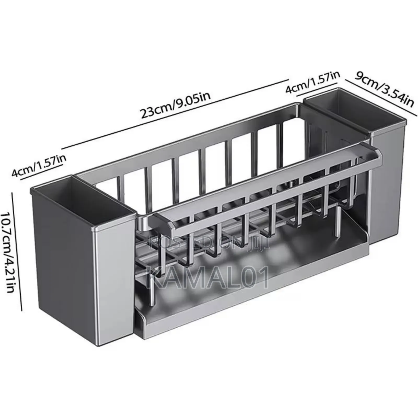 Utensil Holder, 3 Compartments,Sink and Drying Rack