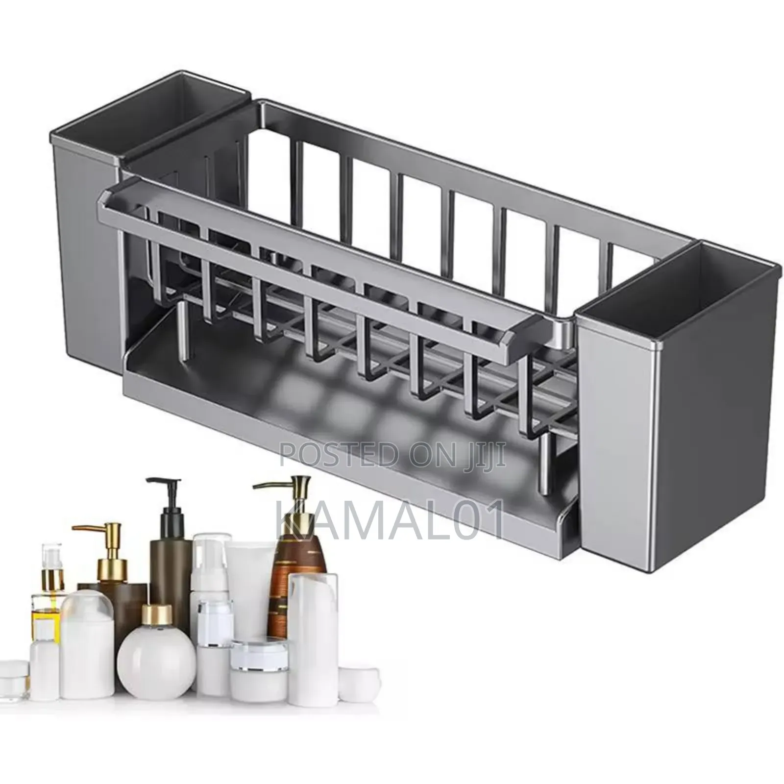 Utensil Holder, 3 Compartments,Sink and Drying Rack