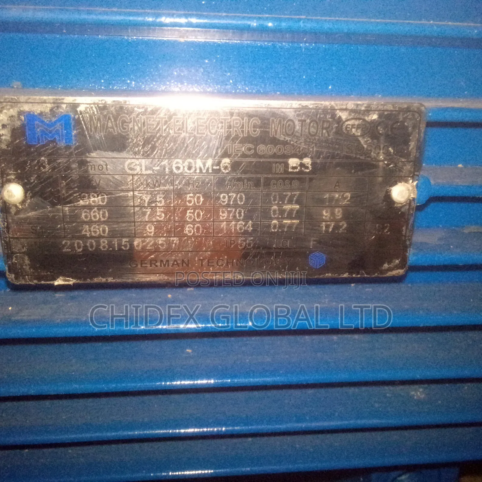 Original Brand New Magnet Electric Motor 7.5kw 10hp