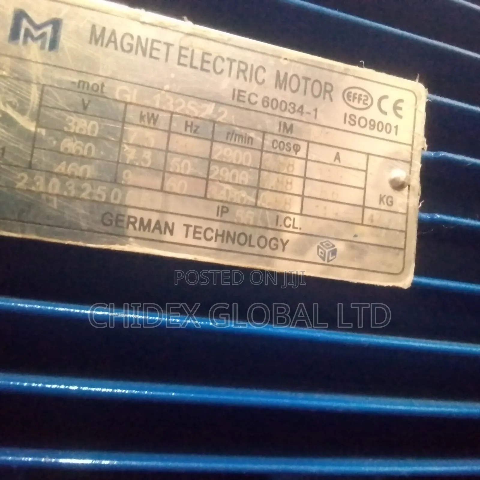 Original Brand New Magnet Electric Motor 7.5kw 10hp