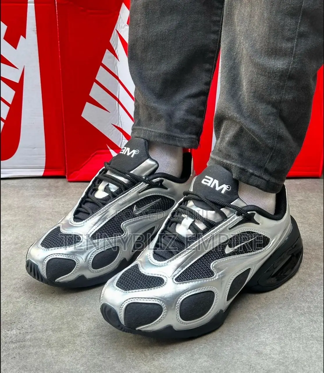Nike Limited Edition Silver X Black X Brown Glides