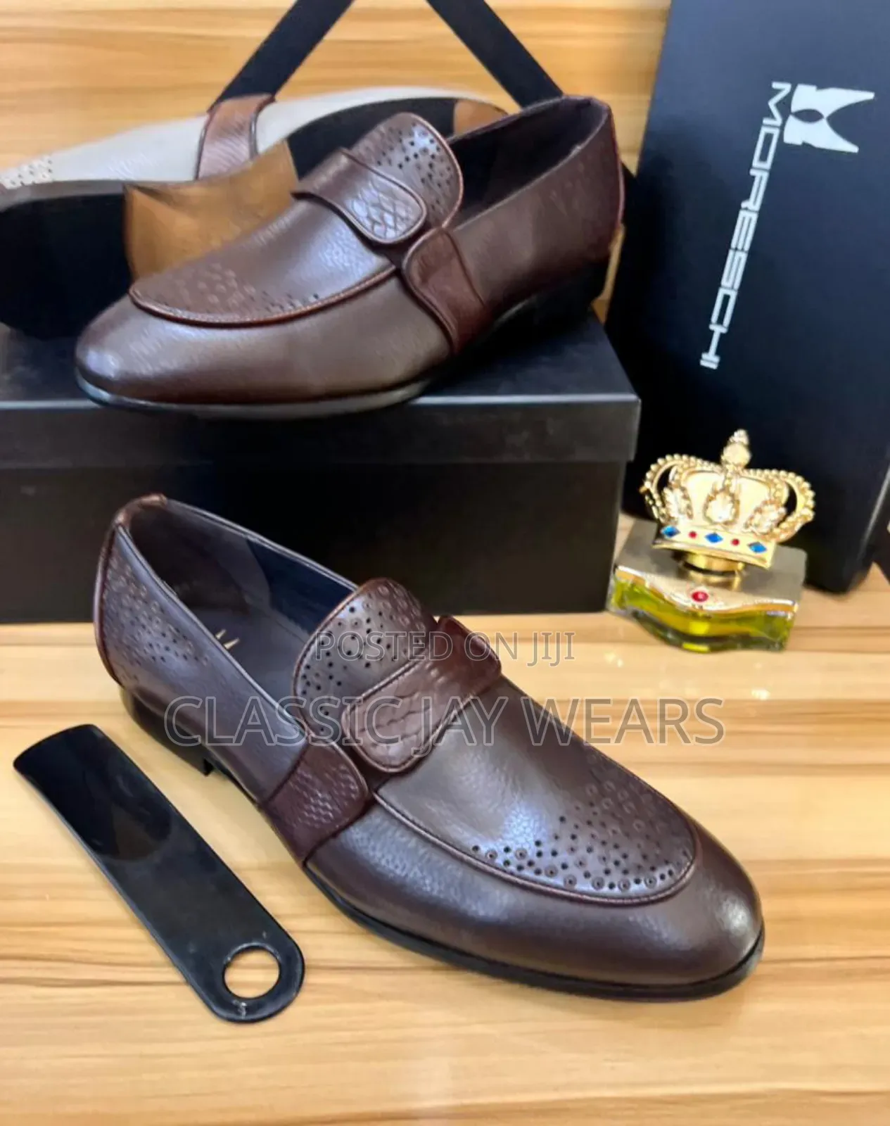 6 Colors Pure Leather Italian Shoe in Store