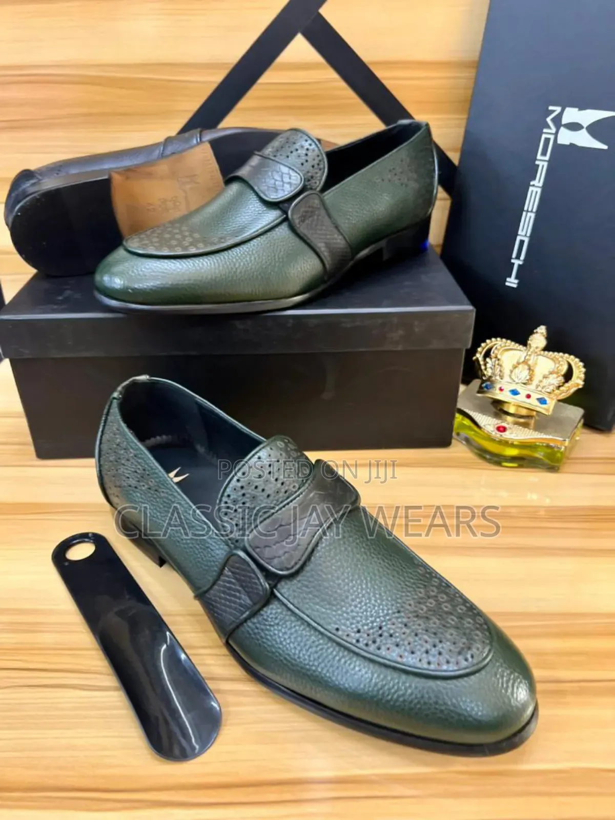 6 Colors Pure Leather Italian Shoe in Store