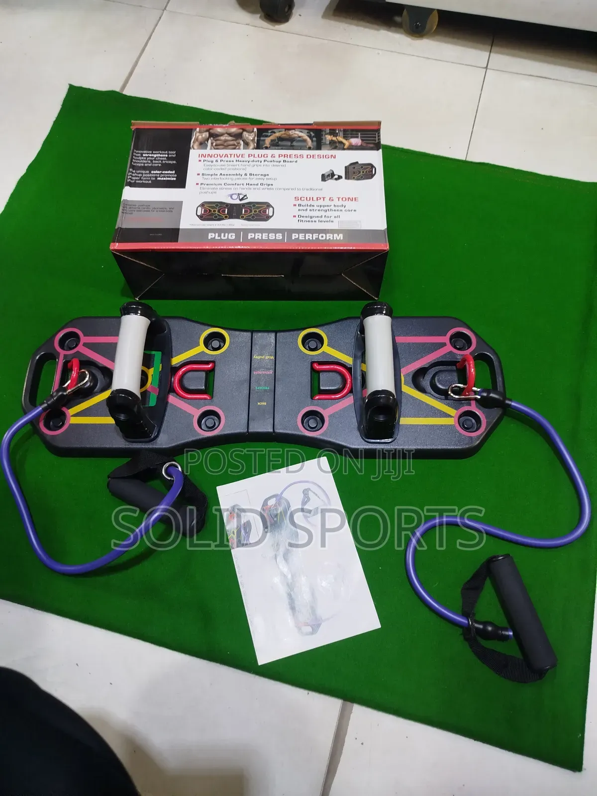 Push Up Bored Original With Resistant Band