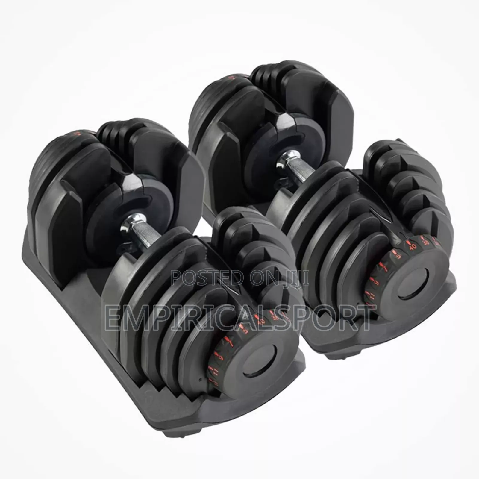 Adjustable Black Dumbbell 40kg