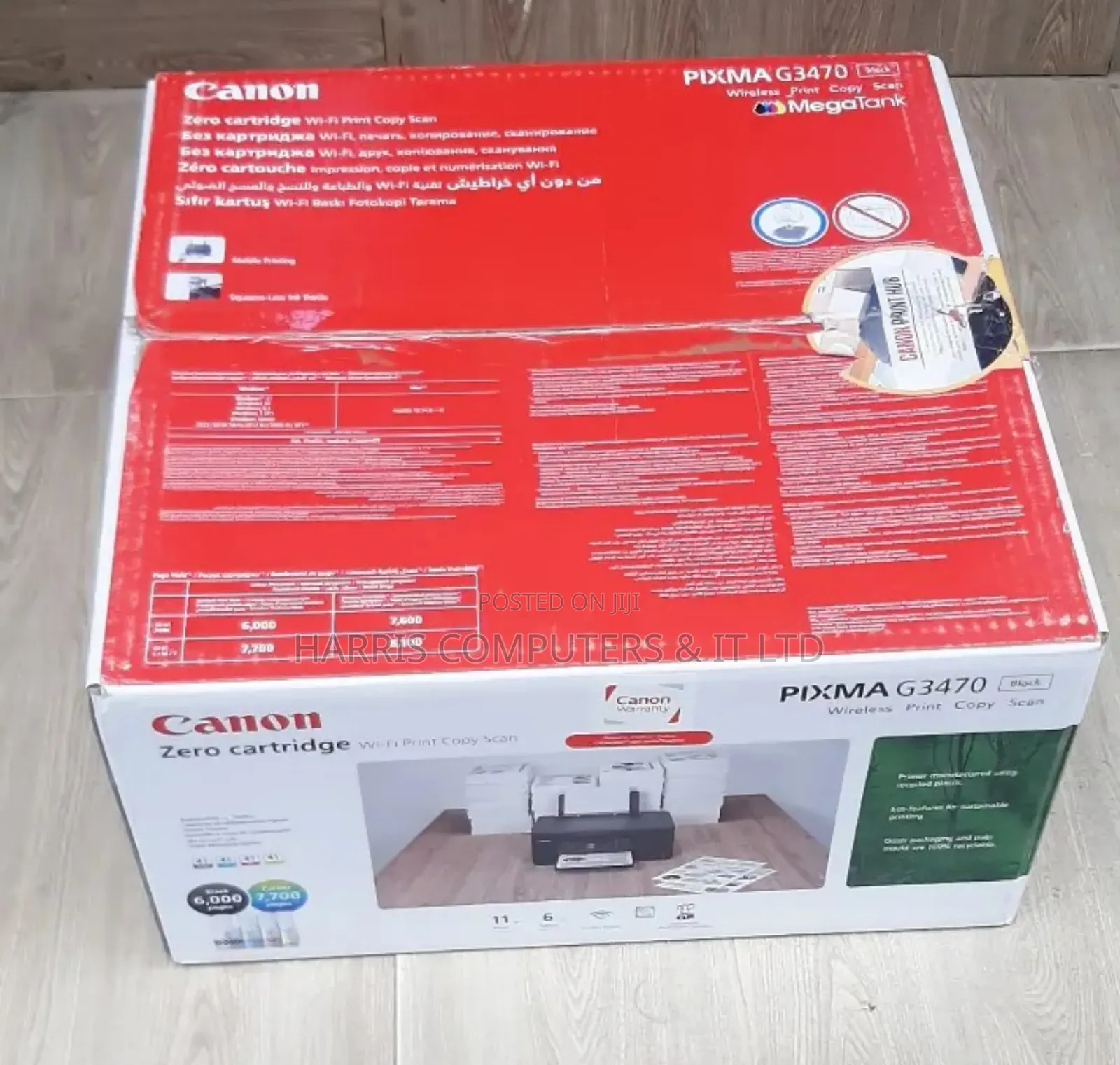 Canon Pixma G3470 Mega Tank Printer, Print, Scan and Copy