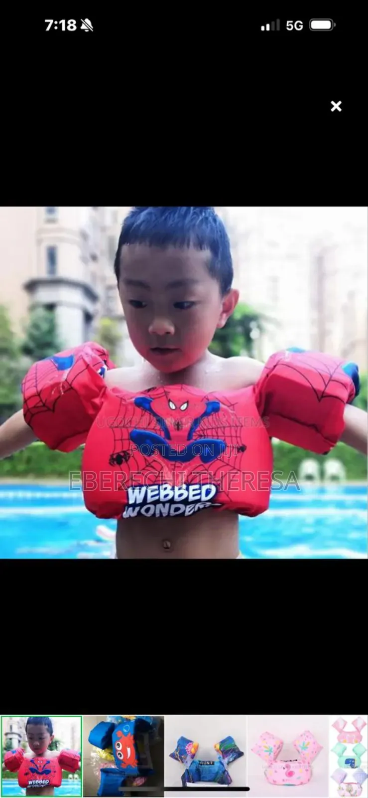 Children Swimming Arm Floater With Jacket
