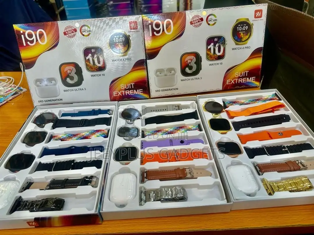 I90 Ultra Smartwatch With 3 Heads and Airpod