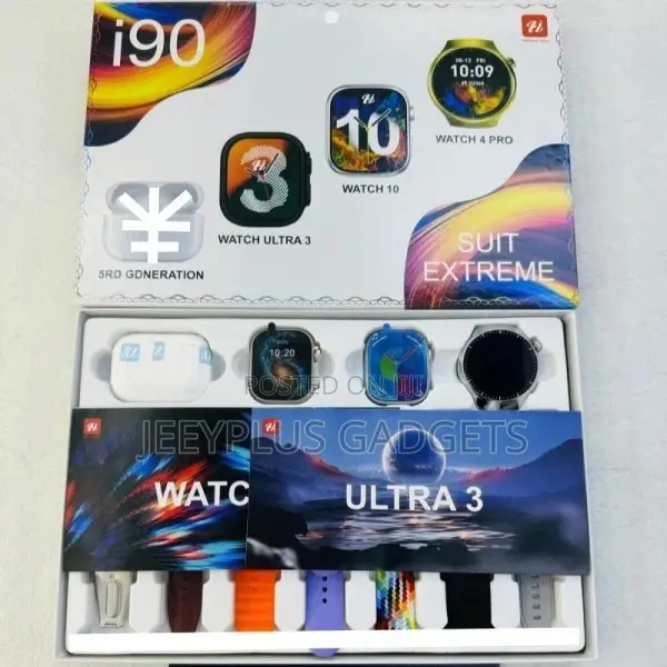 I90 Ultra Smartwatch With 3 Heads and Airpod