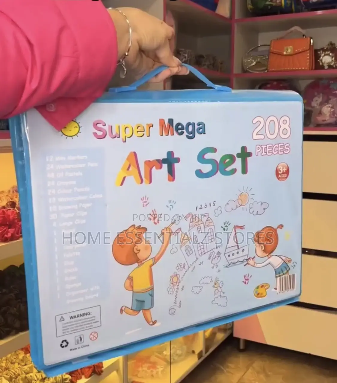 Complete Super Mega Art Set-206 Colors - Children Kids Coloring Set