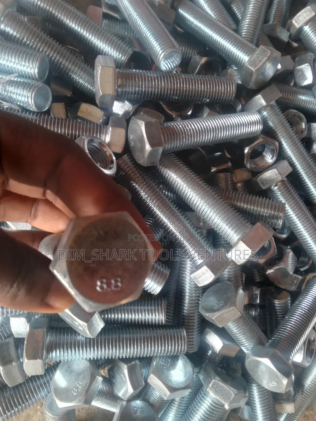 22mm X 100mm Bolt Nut(Zinc Plated)