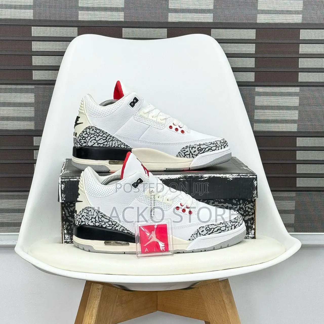 Original Air Jordan 3 Retro Cement Reimagined Sneakers