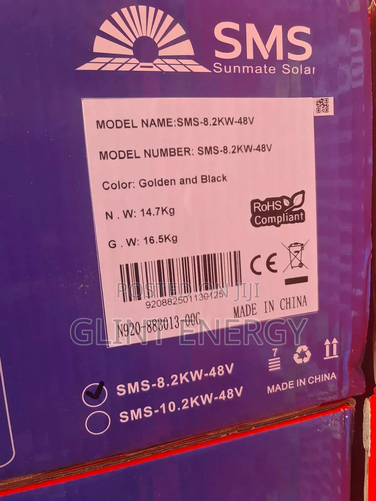 8kw 48v SMS Hybrid Inverter