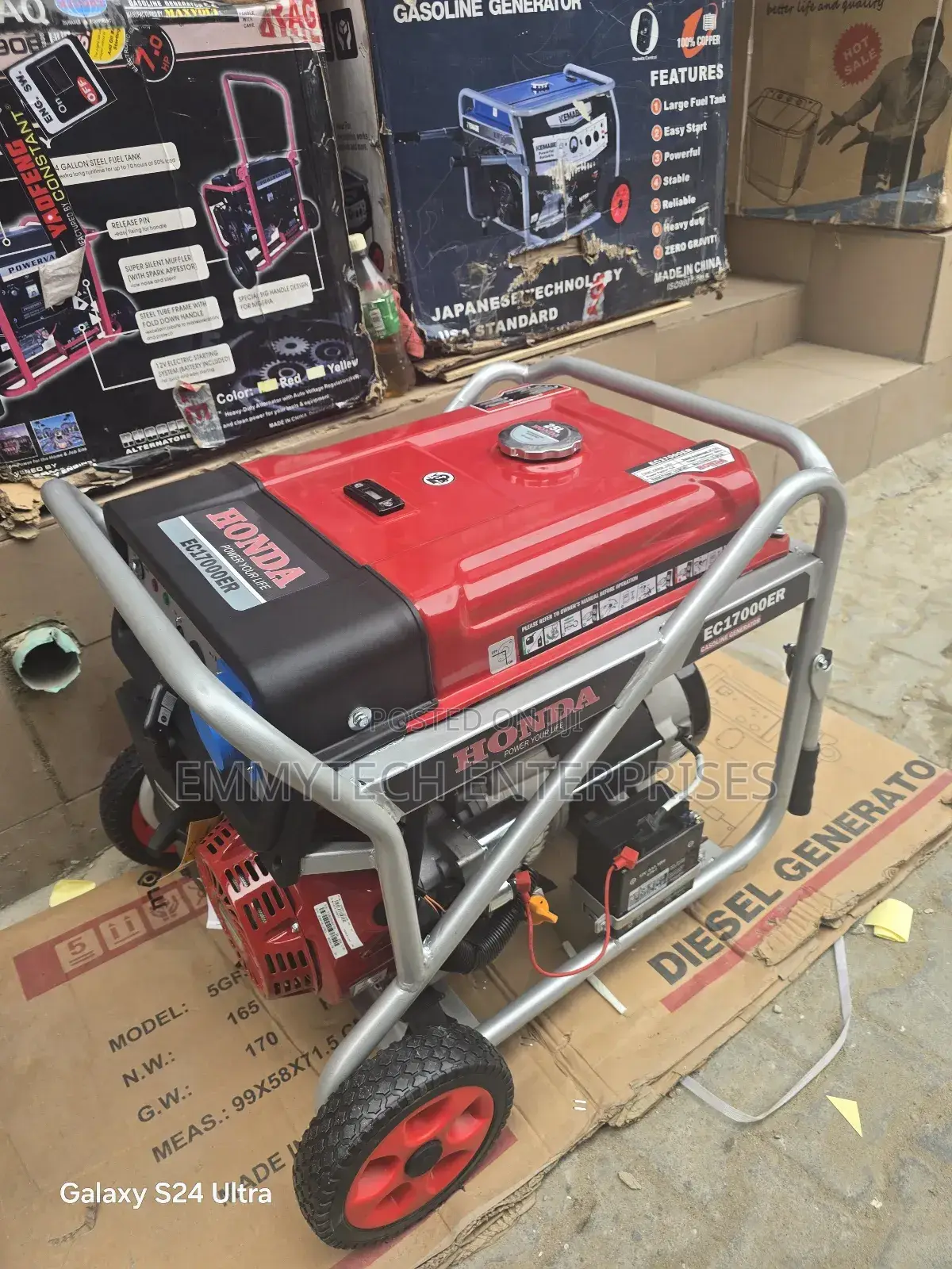 Heavy Duty 12kva Honda Remote Control Petrol Gen 1year Wty