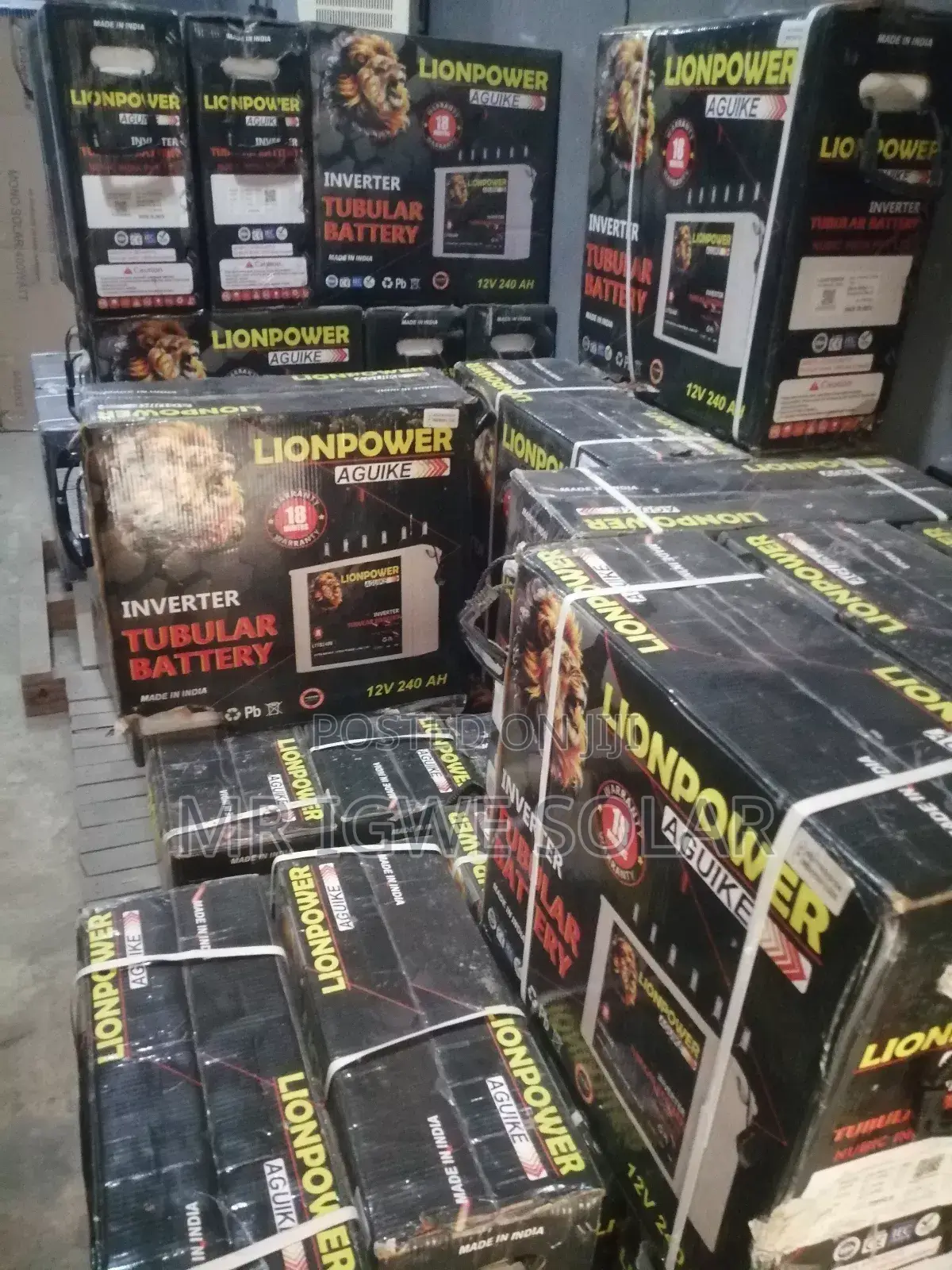 Lion Power Tubular Battery 240ah