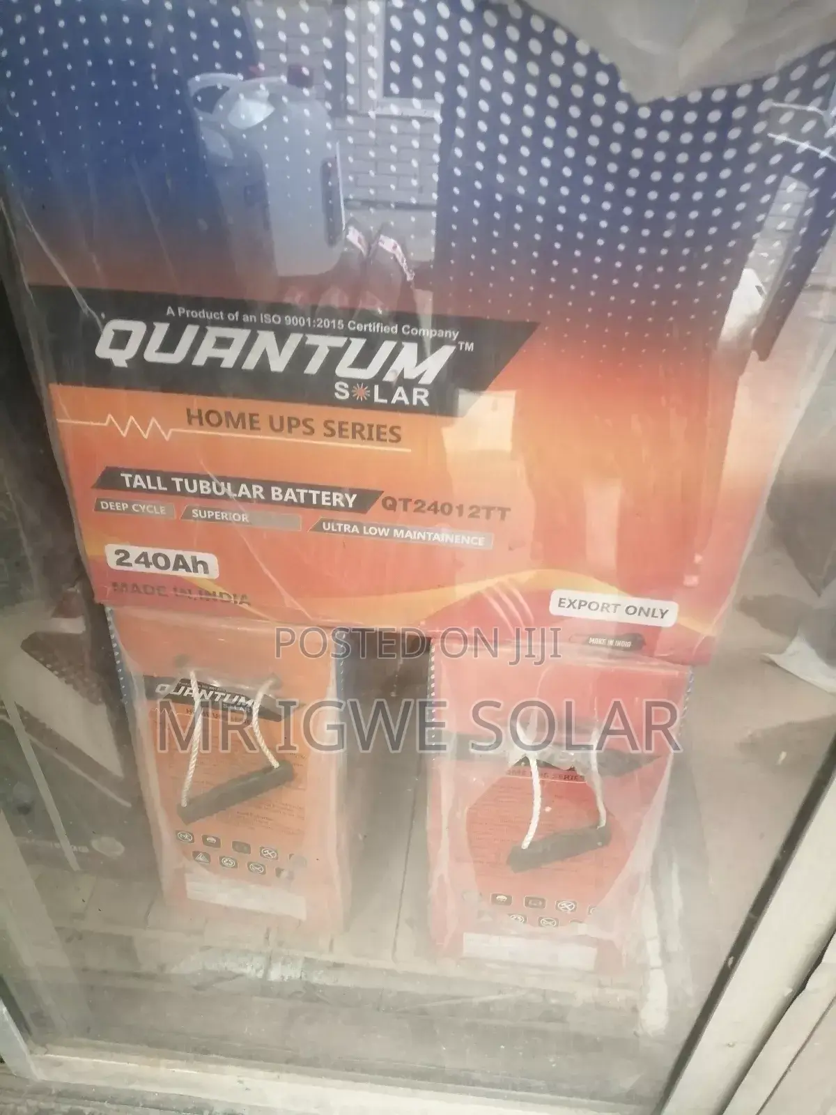 Qunantum Tubular Battery 240ah