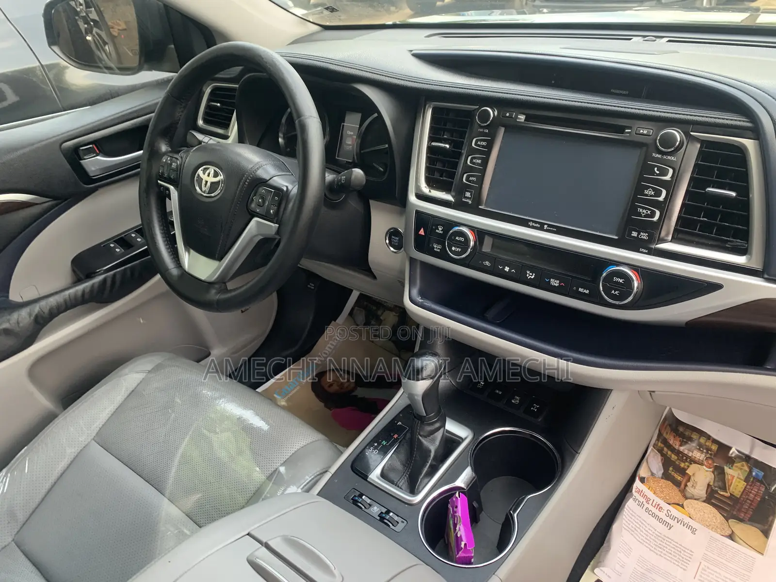 Toyota Highlander Limited Platinum 4dr SUV (3.5L 6cyl 6A) 2015 Black