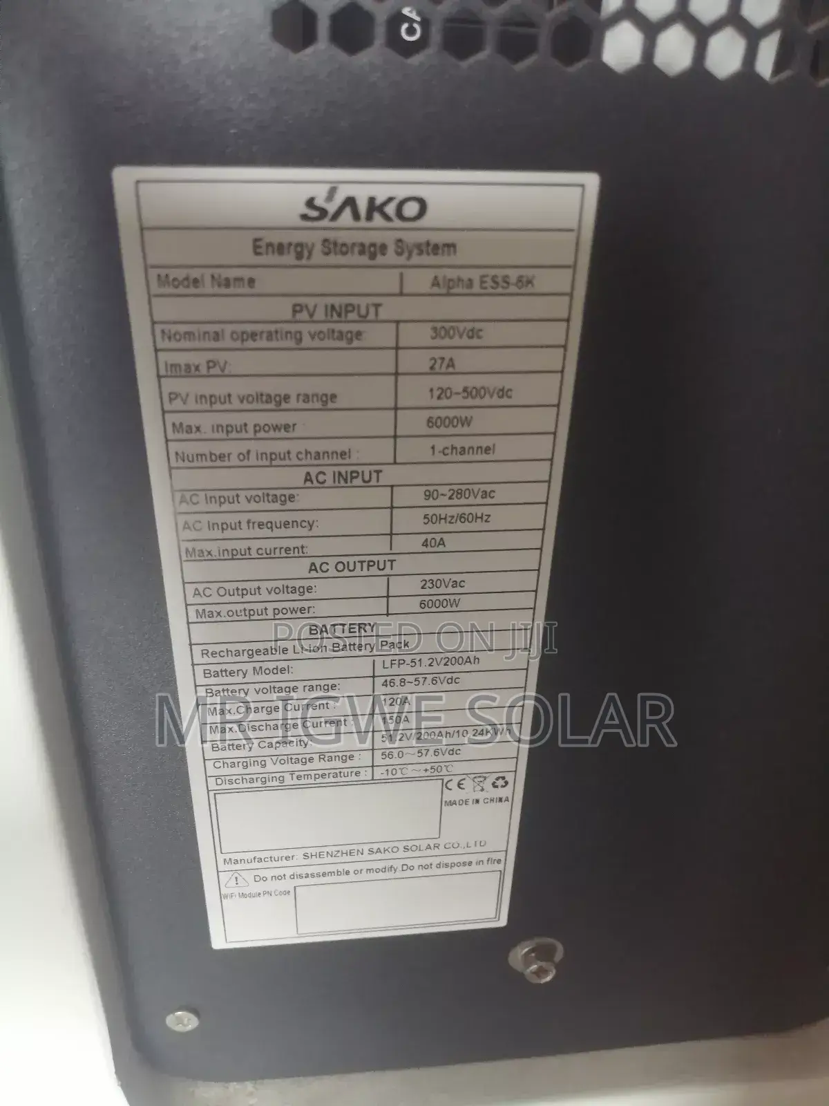 Sako 6kva Hybrid Inverter 48v