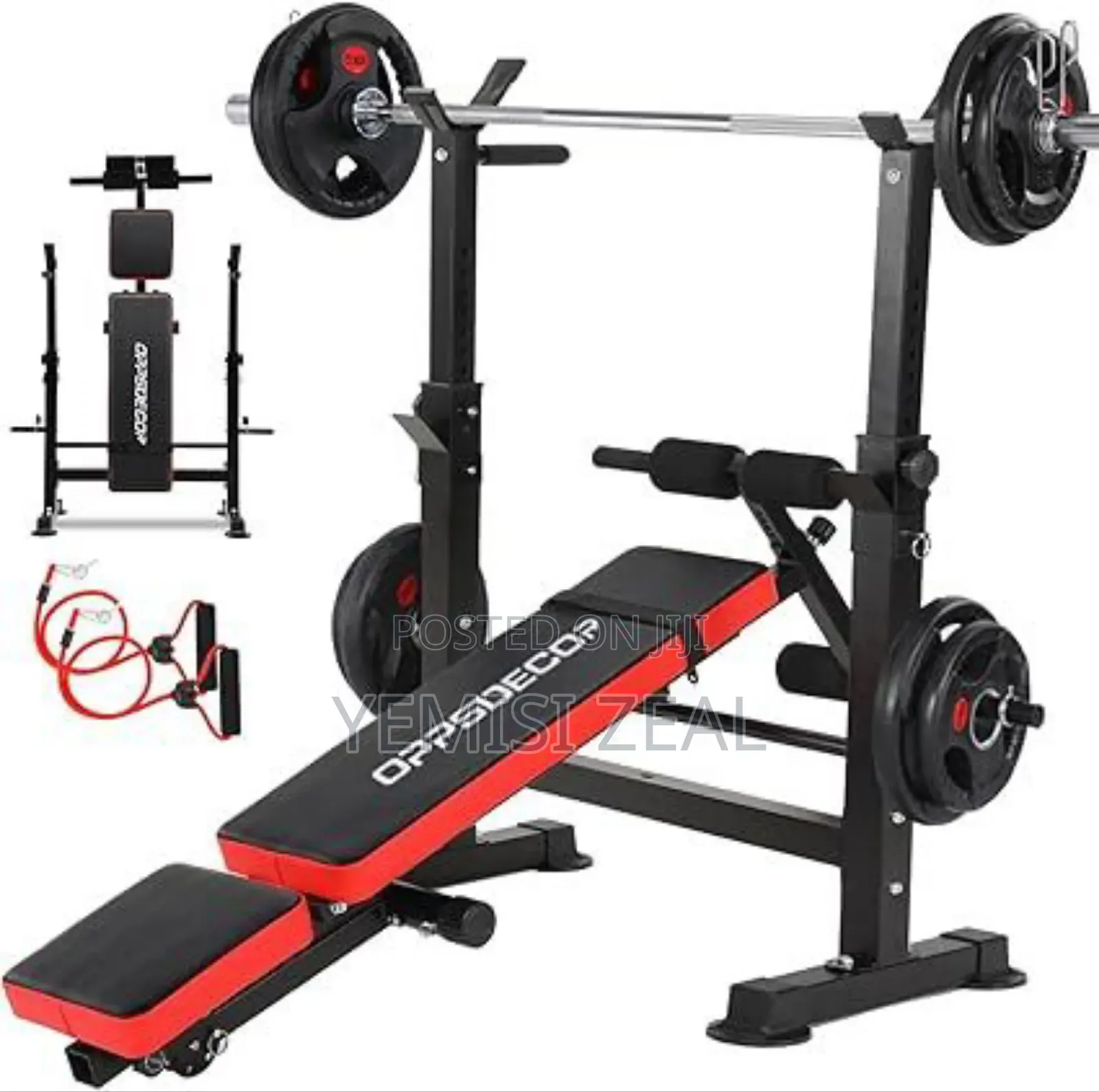 Adjustable Weight Bench With 50kg Olympic Weight Plate