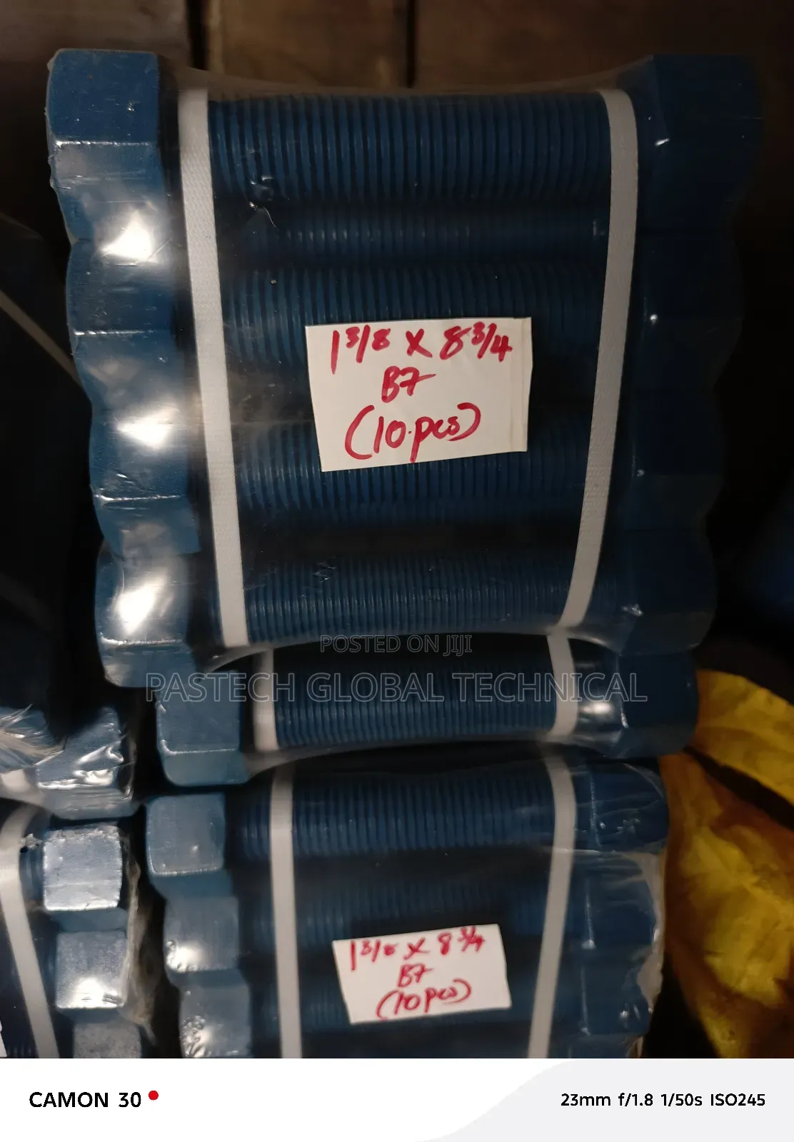 1-3/8" X 8-3/4 Lg Teflon Coated Stud Gr-B7/2h