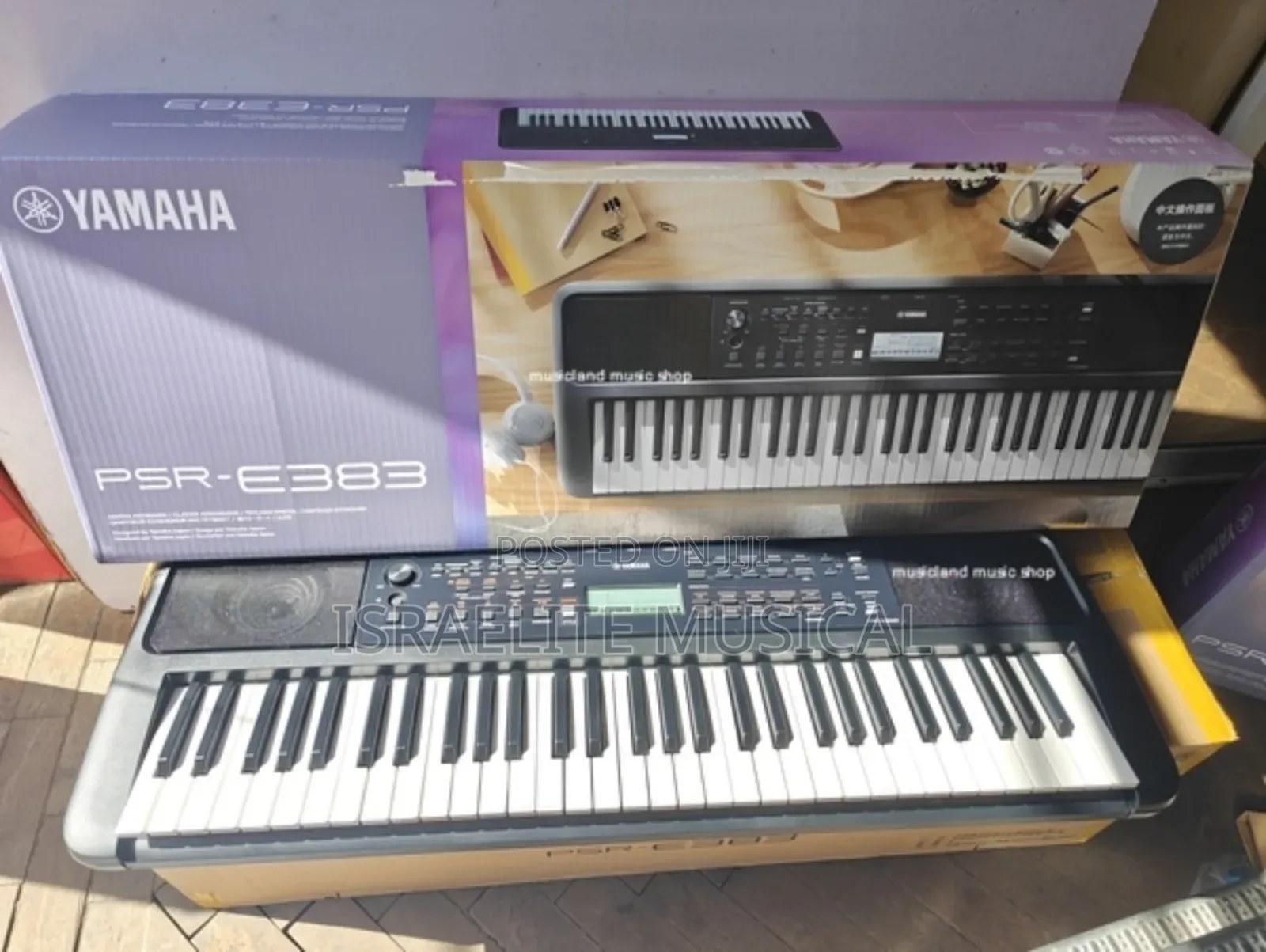 Original Yamaha Keyboard PSR E383 With Original Adaptor