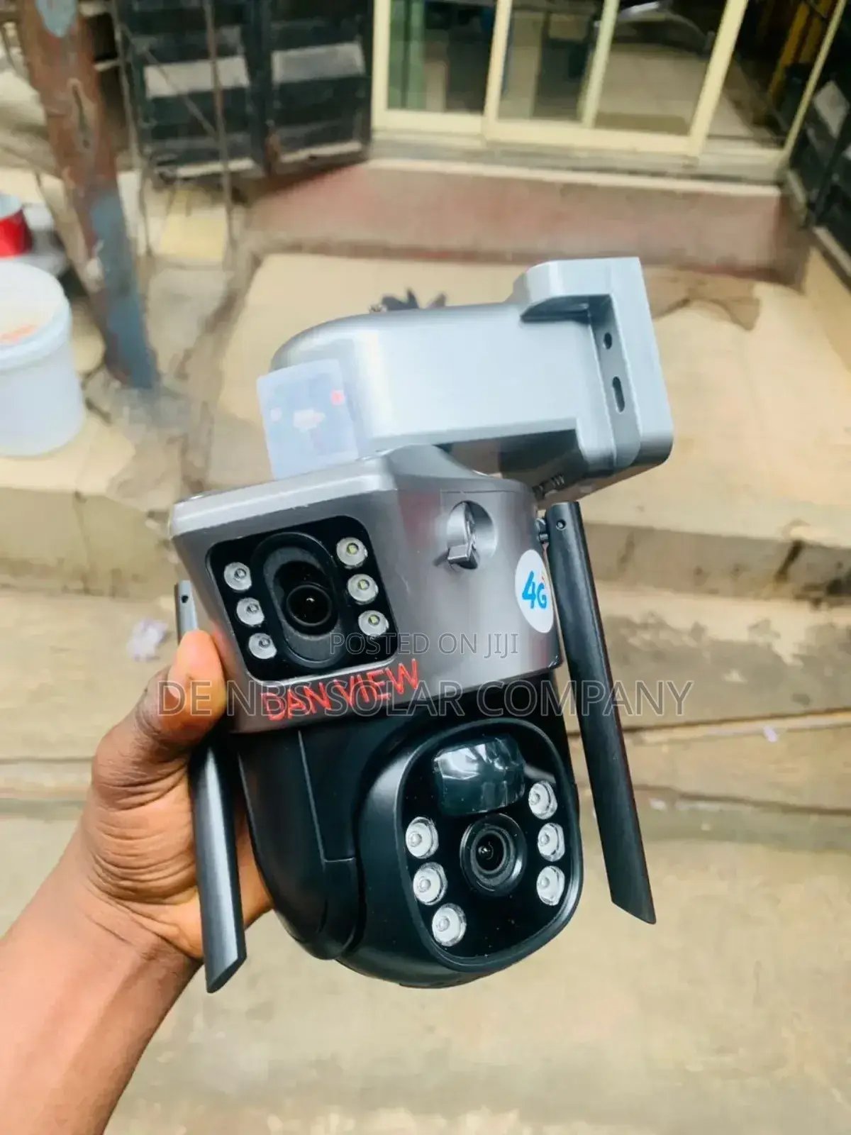 Dual Lens Solar CCTV Camera 4g Sim 360°