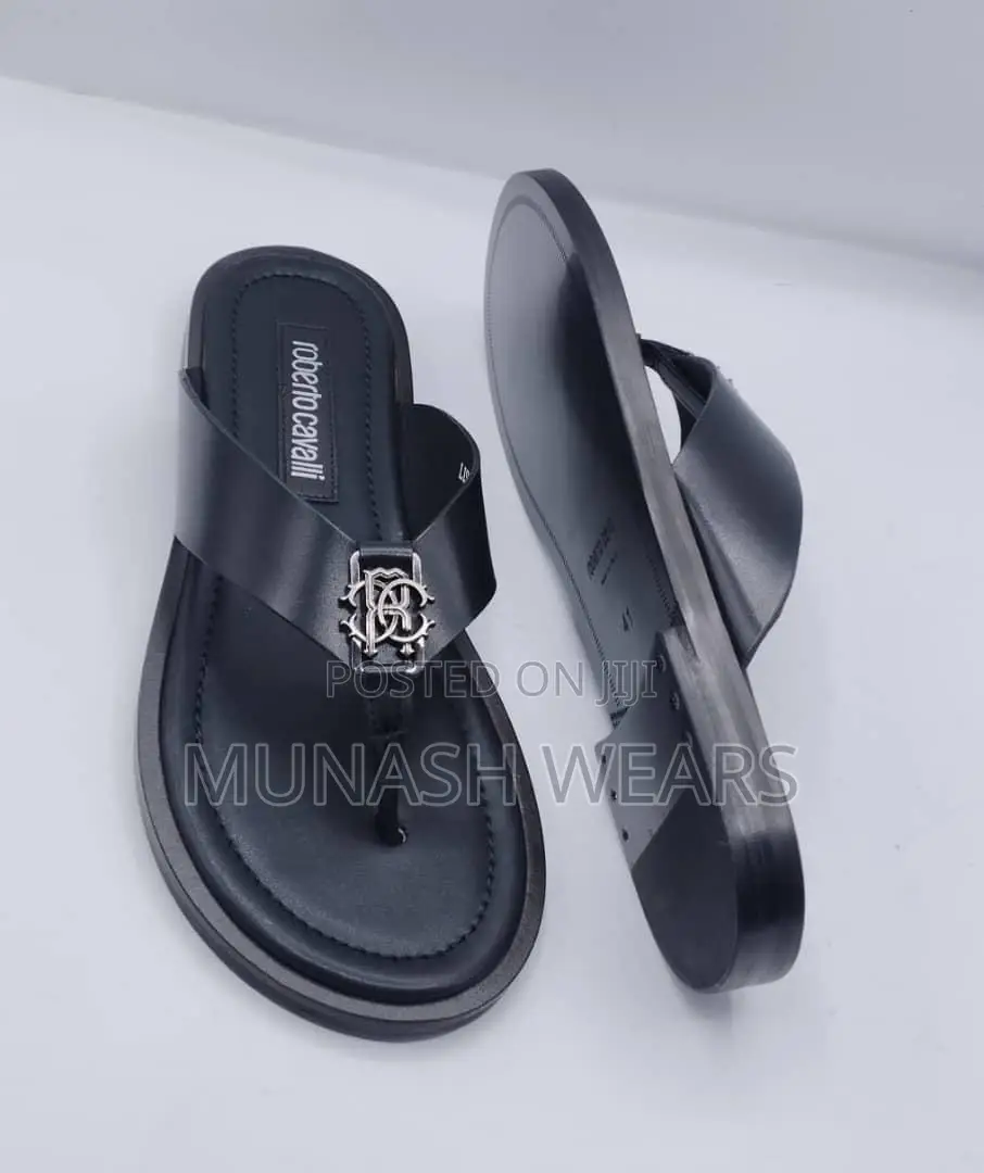 Italian Leather Slipers for Men