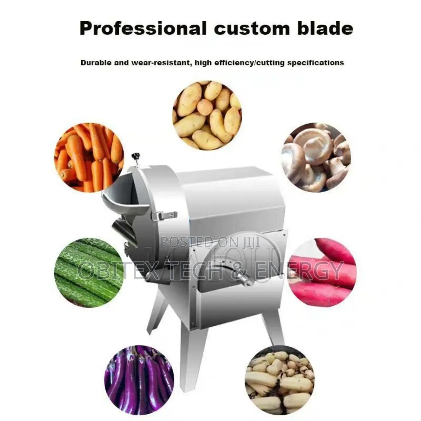 Electric Vegetable Cutting Machine | 300–500 Kg/Hr | 220v