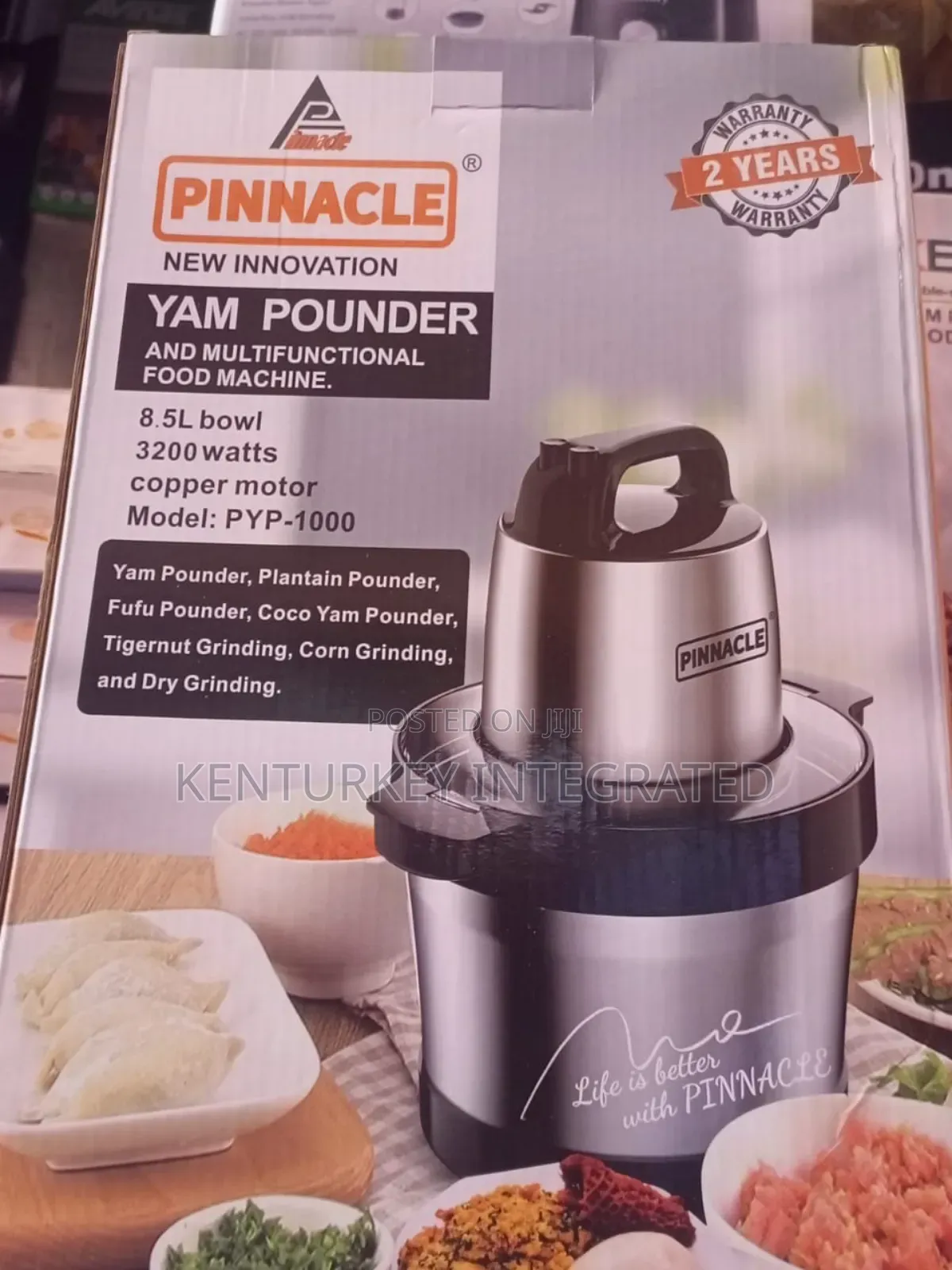 New Pinnacle Yam Pounder 8.5l Bowl 3200watts Model: Pyp-1000
