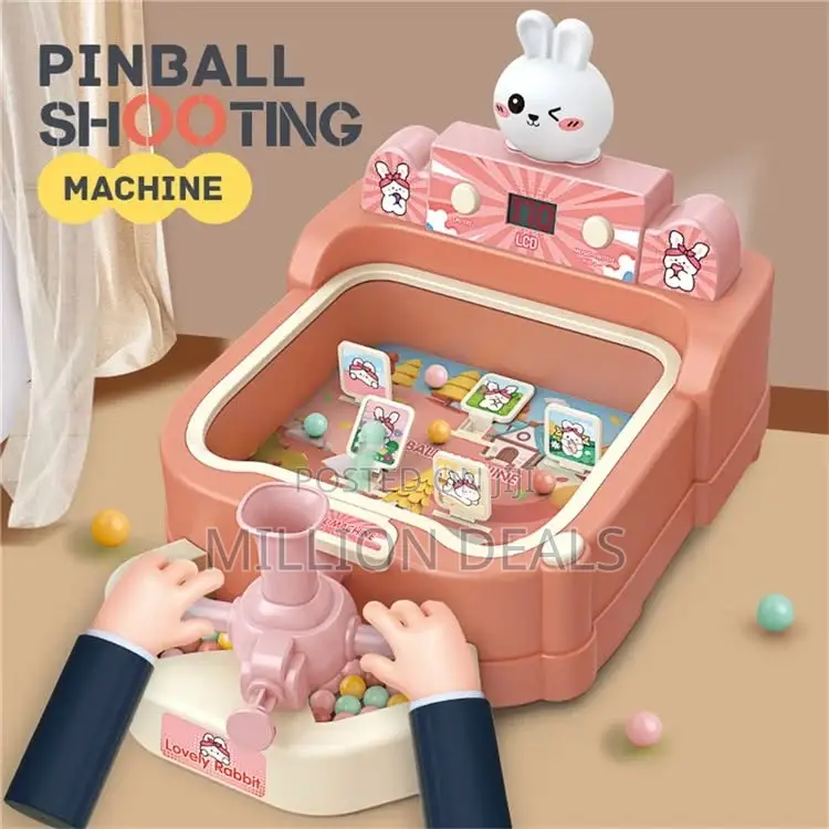 Pinball Machine Kids Target Shooting Toy Game With Score