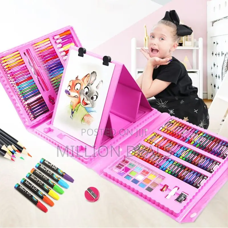 208 PCS Art Kits With Oil Coloring Art Supplies for Kids
