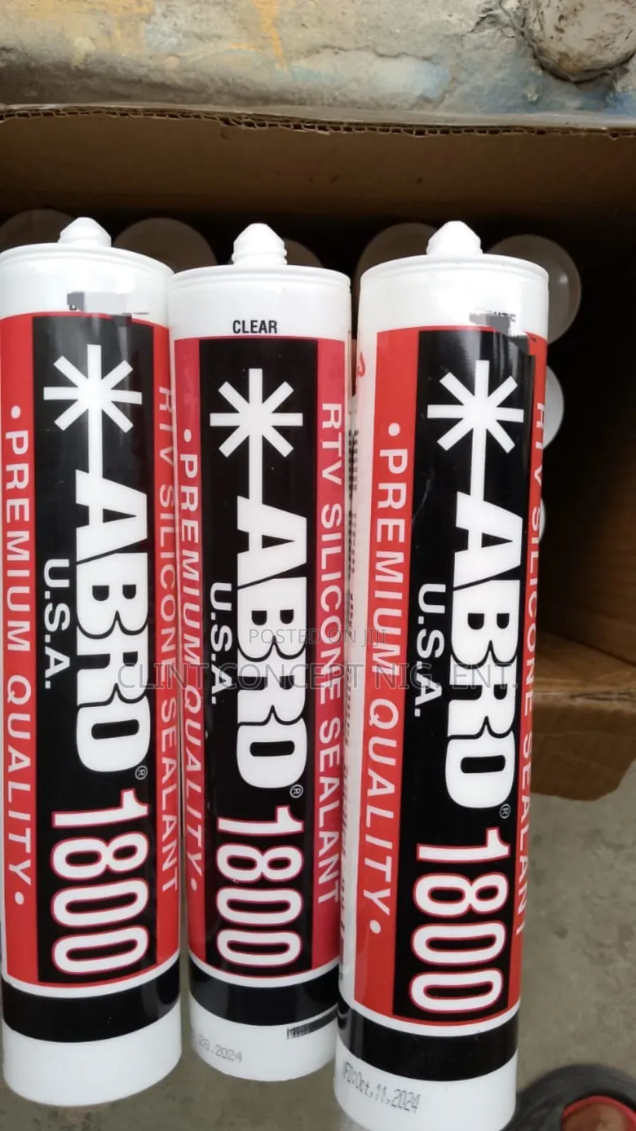 New Abro 1800 Rtv Transparent Silicone Sealant